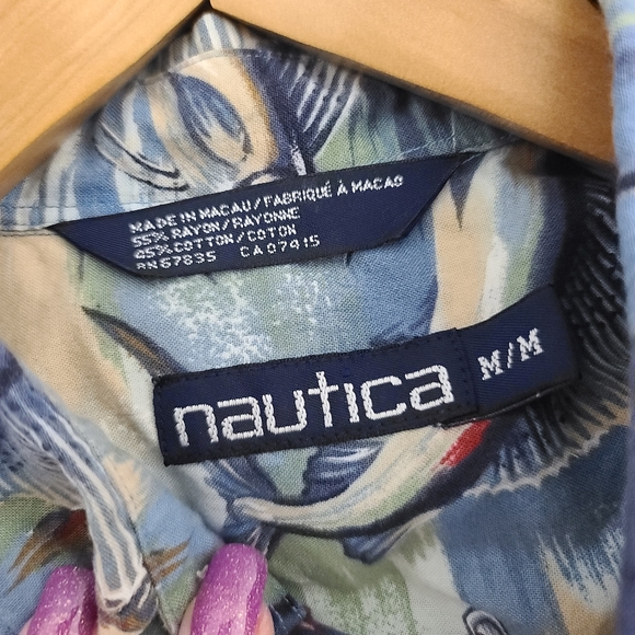 Vintage Nautica Swordfish button down shirt - Picture 3 of 3